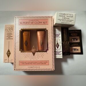 Charlotte Tilbury Glow Kit with Gold and Pink Hues